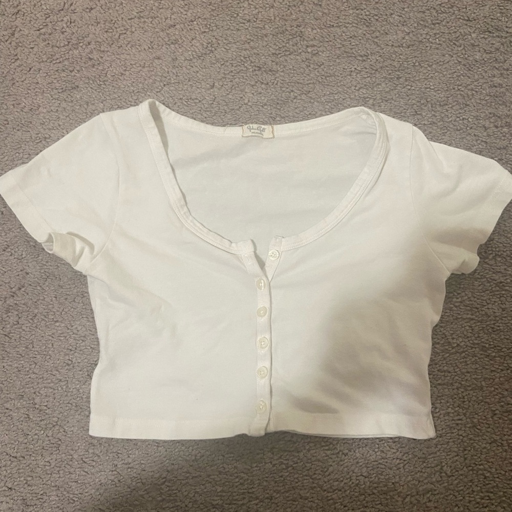 Brandy Melville White Crop Top